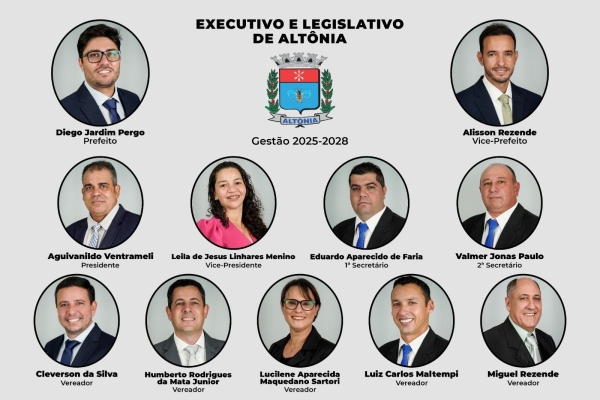Poder Legislativo e Executivo (2025-2028)